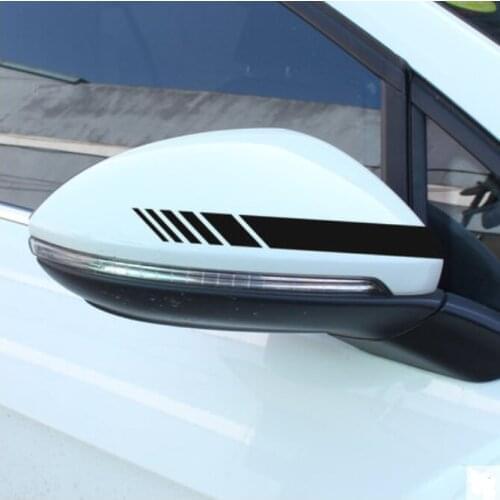 Car Vinyl Sticker Rearview Mirror Side Decal for mitsubishi lancer 10 nissan x-trail t31 toyota camry 2007 2008 2009