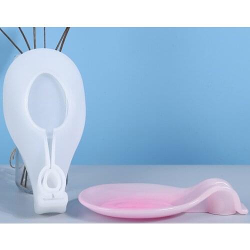 Large Spoon Tray Resin Mold Kitchen Utensil Holder Silicone Mould DIY Handmade Fruit Plate Plaster Cement Concrete Casting Molds