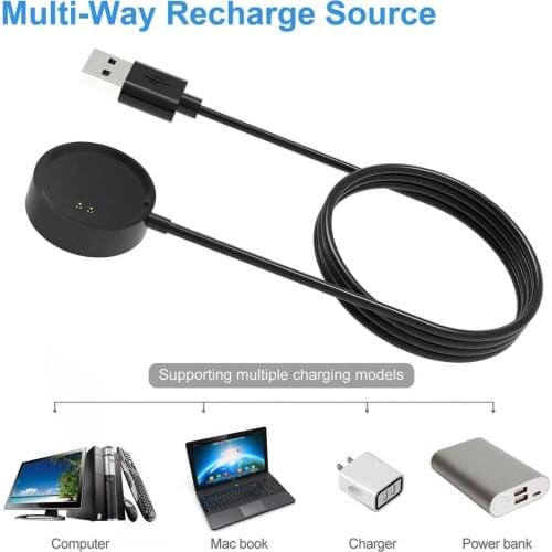 Smartwatch Dock Charger Adapter USB Charging Cable Cord Smartwatch Charging For Remalme Smart Watch Men Charging Cable