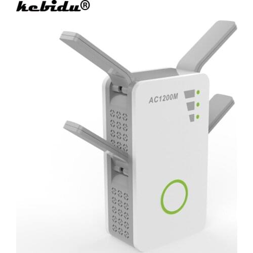 Kebidu 1200Mbps Wireless-AC Dual Band Repeater/AP/Router Wireless Range Extender wifi signal amplifier with 4 External Antennas