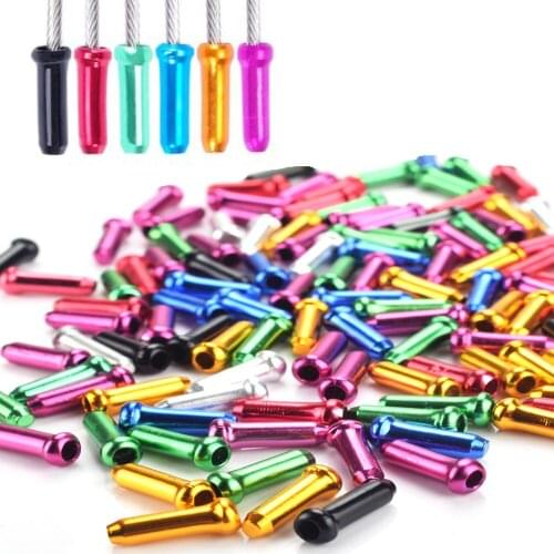 Mountain Bike Line Pipe Inner Line Cover Variable Speed Brake Line Core Hat Aluminum Alloy Line Core Cap Color Metal Tail Cap