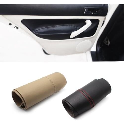 LHD Car Door Panel Armrest Handle Microfiber Leather Cover For VW Golf MK4 Bora Jetta 1998 1999 2000 2001 2002 2003 2004 - 2006