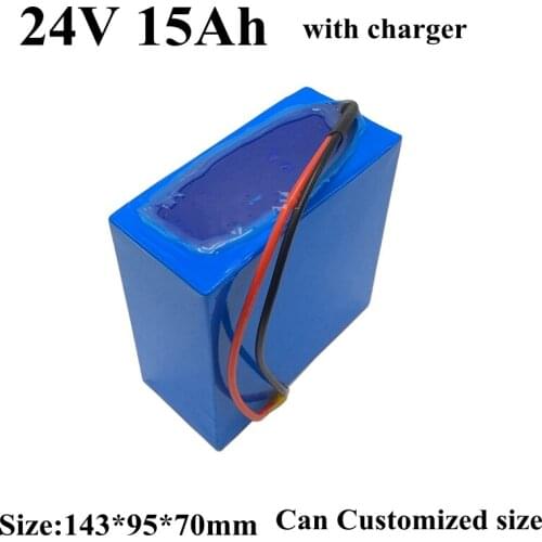 24V Lithium Ion Battery 24V 15AH +2A Charger FOR 800W Electric Wheelchair Bike Industrial Robot AGV Car Automatic Guided Vehicle