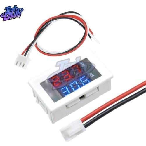 Mini Voltmeter Ammeter DC100V 10A Amp Volt Voltage Current Meter Gauge Tester dual Display Panel LED Display for Car
