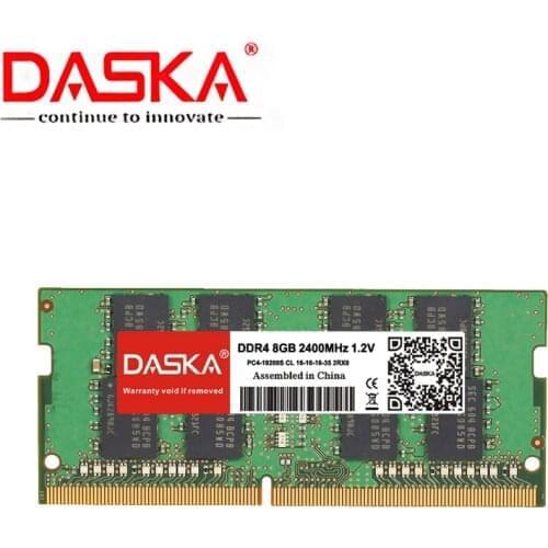 DASKA notebook DDR4 4GB 8GB 2133MHz 2400 MHz ram sodimm notebook memory supports memory DDR4