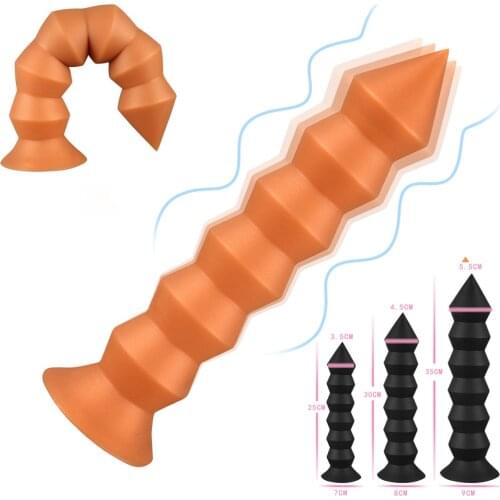 Soft Super Huge Anal Plug Dildo Big Buttplug Anus Expansion Vaginal Stimulate Prostate Massage Erotic Anal Sex Toy For Woman Men