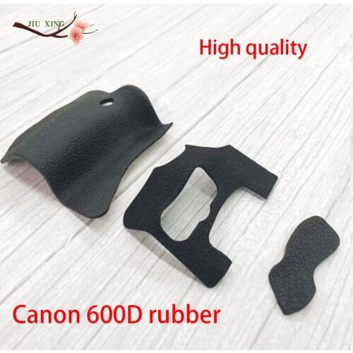 A Set of New Front Grip Side Back Thumb Rubber Cover Unit for Canon FOR EOS 600D Rebel T3i Kiss X5 + Adhesive Tape