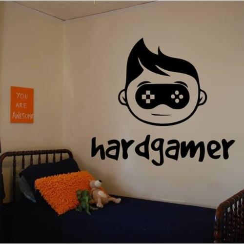 Gamer Wall Decal Controller Stickers Home Decor Customized For Kids Bedroom Vinyl Wall Art Decals A1-016