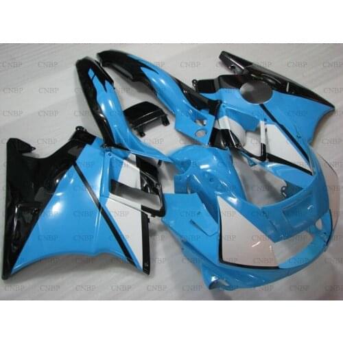 CBR 600 F2 1991 - 1994 Abs Fairing CBR600 F2 1992 Fairings CBR 600 F2 1991 f2 light Blue Black White Fairing