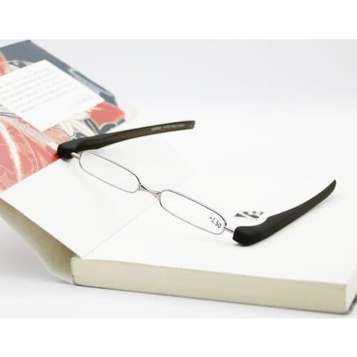PODREADER 360 Wallet Pocket Portable Folding Mini Pen Reading Glasses Men Women Foldable Light Small Presbyopia Eyeglasses +150