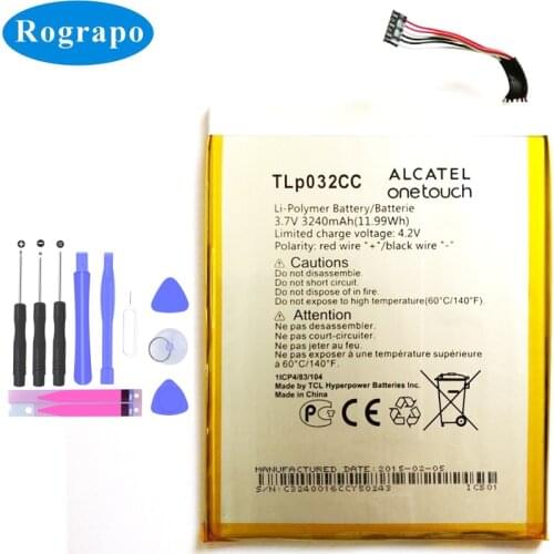 Original 3240mAh TLp032CC TLp032CD For Alcatel One Touch Pixi 8 8.0 3G 9005X OT-9005X Mobile Phone