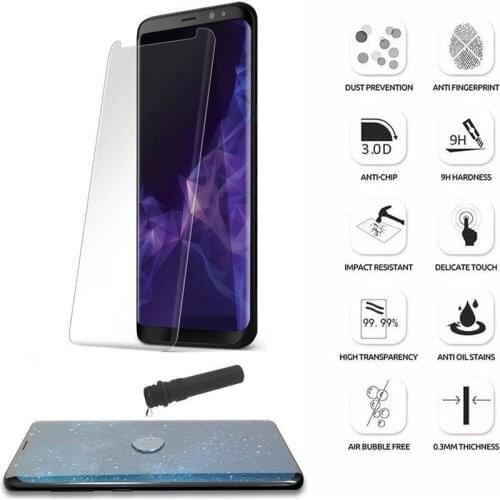 Full UV Glue Nano Water Glass Film Liquid Tempered Glass Screen Protector For Samsung Galaxy S9 S8 Plus Note 9