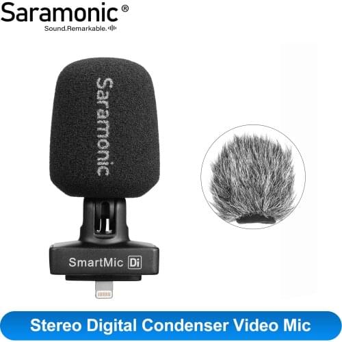 Saramonic SmartMic Di Stereo Digital Condenser Video Mic for IOS iPhone iPad Mini Clear Recording Video Vlog Live Broadcast Mic