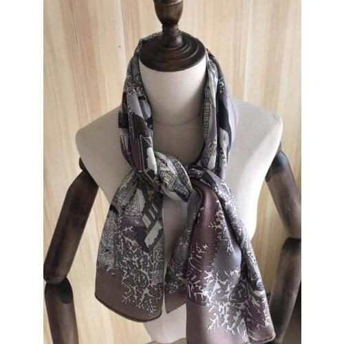 2021 new arrival autumn spring classic brown 140*140 cm colorful scarf 65% cashmere 35% silk scarf wrap for women lady girl