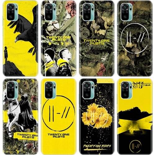Twenty One Pilots Silicone Phone Case for Xiaomi Redmi Note 10 9 Pro Max 10S 9S 8T 8 8A 9 9A 9C NFC 9T 7 Soft Cover