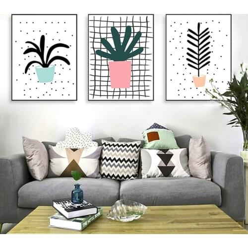 Spray Landscape Nordic Style Decoration For Home Paintings Photo Wall Art Pictures Posters and Prints Canvas Unframed