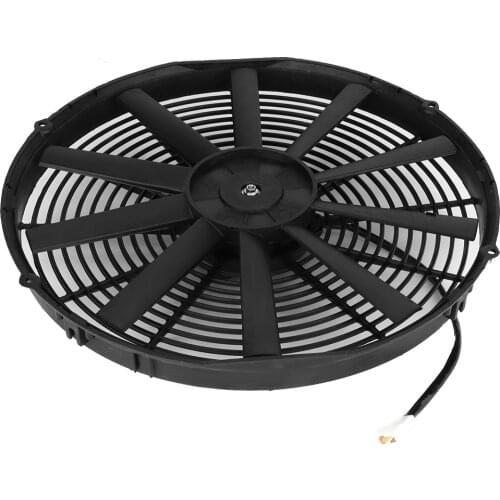 Universal Cooling Fan 12V 120W 16in Car Straight Blade Air Conditioner Condenser Electric Cooling Fan Radiator cooling ABS