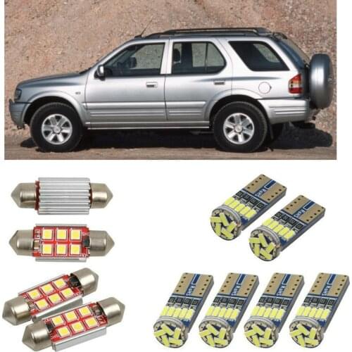 Interior led Car lights For Opel frontera b u99 bulbs for cars License Plate Light 8pc