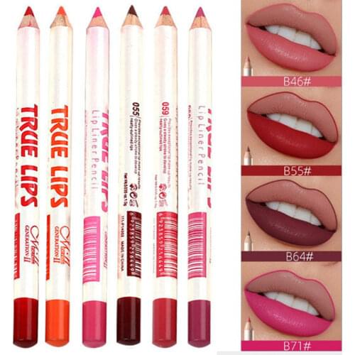 6Pcs/set Lipliner Pencil Matte Lipstick Waterproof Long Lasting Women Makeup Crayon A Levre Maquiagem Profissional Completa