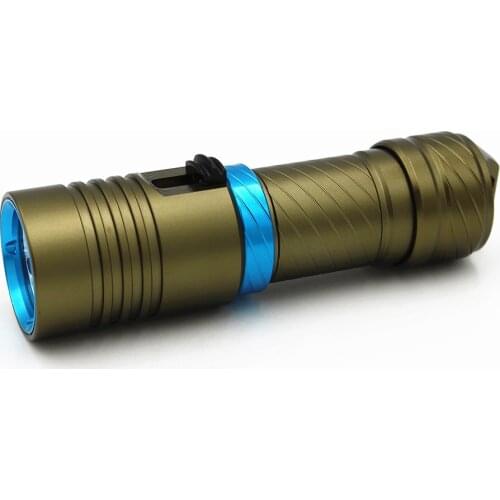 XM-L2 LED Diving Camping Flashlight 1200 Lumens 10W Light Army green Torch Outdoor Lamp