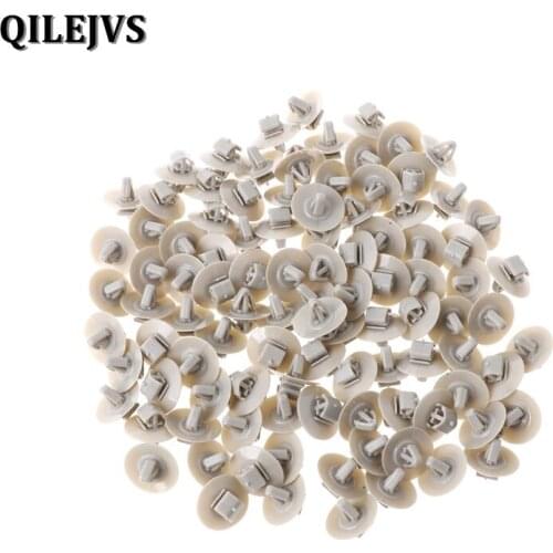 QILEJVS 100Pcs Clips For Renault Trafic Traffic Side Moulding Lower Protection Door Trim