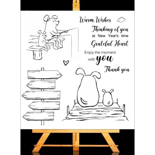 ZhuoAng Thanksgiving Clear Stamps Card Making Holiday Decorations For scrapbooking Transparent stamps 13*13cm