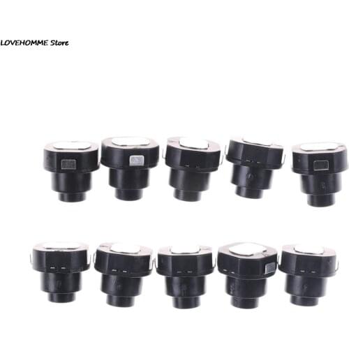 10pcs/lot Flashlight Torch Part Round Push Button Switch Black DC 30V 1A 10mm x 10mm (D*H)
