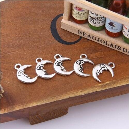 10pcs Pendant Horns Crescent Moon Charm Pendants for Jewelry Making DIY earring Moon Pendants Handmade Accessories