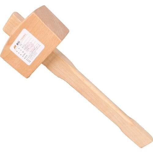 100mm/130mm Solid Beech Hammer Carpenter Wood Carving Mallet Smooth Surface Woodworking
