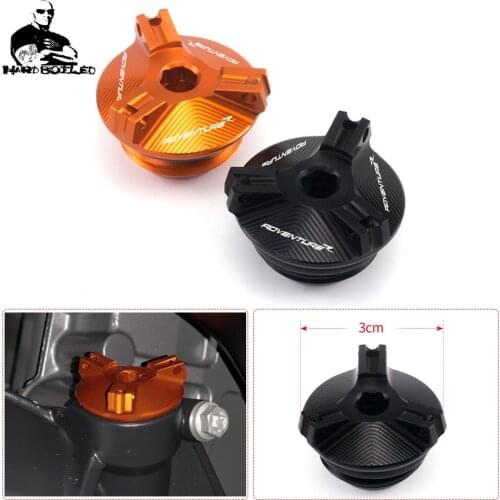 Motorcycle Accessories Aluminum Engine Plug Cover Oil Filler Cap screws For KTM Super Adventure 1290 R/S 2019-2021 logo adv r/s