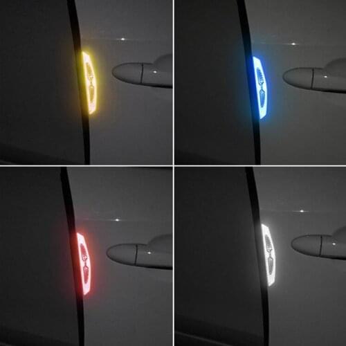 Car Reflective Strips Carbon Fiber Guard Stickers For Renault Megane 2 3 Scenic Laguna 2 Captur Fluence Latitude CLIO Duster