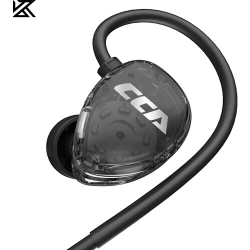 CCA CSA 2020 New 10mm Dynamic Wired Earphones Ear Hook Sports Headset Super Bass Earbud Transparent Earpiece For EDX ZSN PRO ZS3