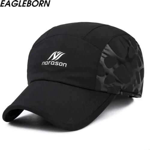 EAGLEBORN Men's Leather Baseball Caps