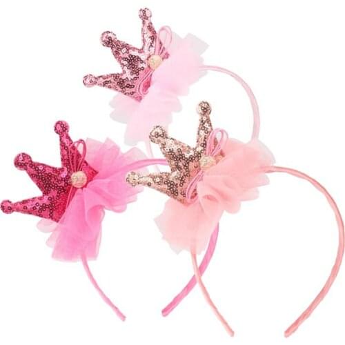 EE BABY 1pc Kids Crown Flower headband Headbands Hair Girls baby Bowknot Hairband baby girl accessories set photography