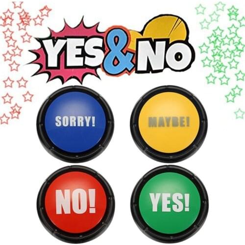 BULLSHIT YES NO MAYBE SORRY Sound Button Game Party Tools Holiday Supplies New