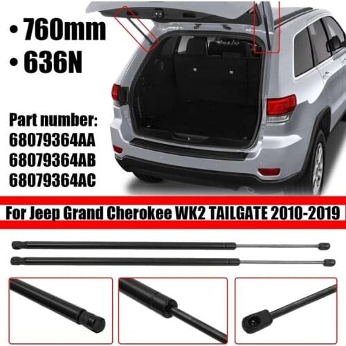 8079364AA 68079364AB 68079364AC 2Pcs Rear Window Boot Gas Support Struts for Jeep Grand Cherokee WK2 TAILGATE 2010-2019