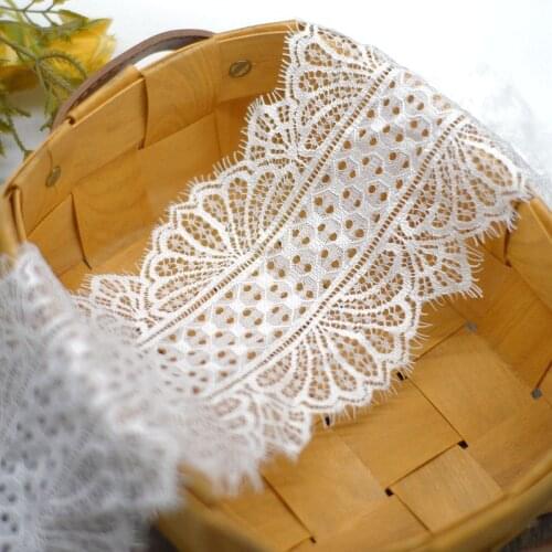 12CM wide eyelash lace fabric DIY clothing home stitching decorative accessories embroidery fabric
