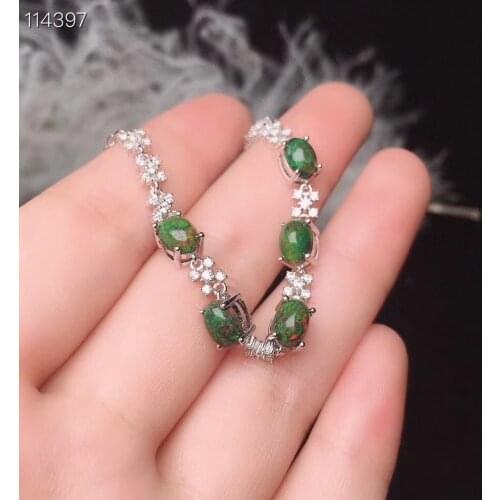 The Best Gift For your mother New Fashion Black Opal Bracelet 925 sterling silver Natural and Real Black Opal Bracelet