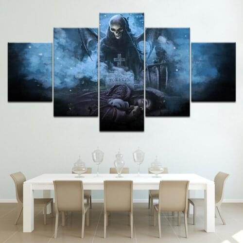 Living Room Modular Pictures HD Printed Canvas Poster 5 Panel Avenged Sevenfold Movie Framework Wall Art Painting Home Decor