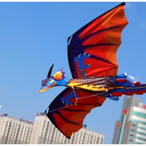 New 3D Dragon Kite With Tail Kites For Adult Kites Flying Outdoor 100m Kite Line