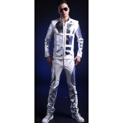 New Design Grand Event Bar Nightclub Party Man show Clothes ballroom Dancer Costume Performance Stage Suit ballroom