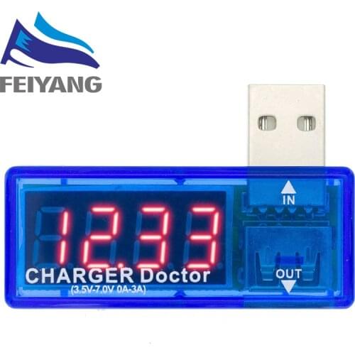 1PCS Digital Display Hot Mini USB Power Current Voltage Meter Tester Portable Mini Current and Voltage Detector Charger Doctor