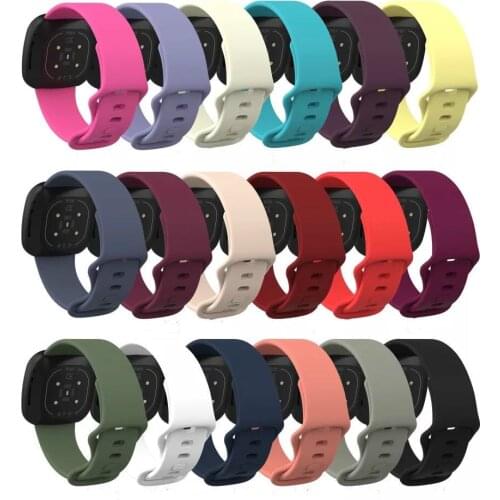 Watch Band for Fitbit Versa 3 Strap Sport Print Silicone Bracelet Wristband for Fitbit Sense Bands Accessories