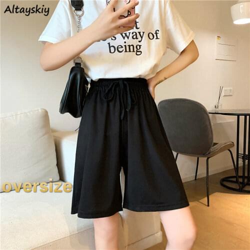 Shorts Women Large Size 5XL Summer Black Loose Casual All-match Korean Style Students Ulzzang Trendy Comfortable Harajuku Female