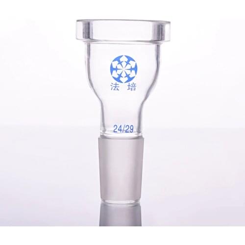 Borosilicate Glass Joint,Female 50mm flange,Male 24/29,Glass reducing Adapter