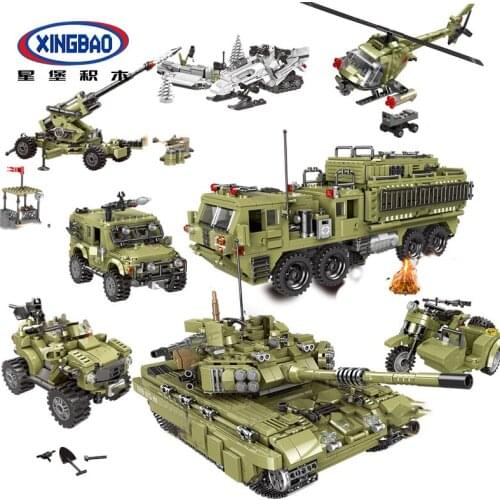 Compatible Military Army World War 2 Tank Plane Building Blocks Battlefield Figures WW2 Children Boys Toys