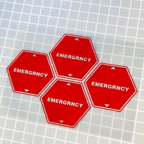 Car Styling Stickers Emergency Alert Gospel Warrior Module Reminder Danger Classic Film Motorcycle Auto Decal