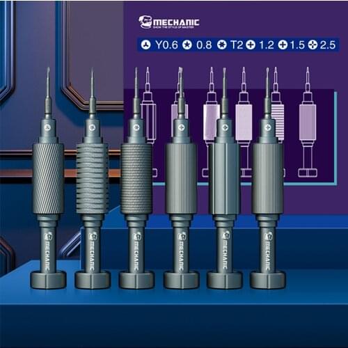 MECHANIC iShell Precision Magnetic Screwdriver Y0.6 Pentalobe 0.8 for iPhone Android Mobile Phone Watch Repair Opening Tools