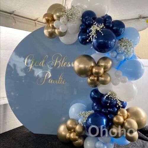 Ohoho Macaron Pastel Balloon Arch Set Birthday Party Decoration Baby Shower Boy Christening Baptism Baloon Garland Accessories