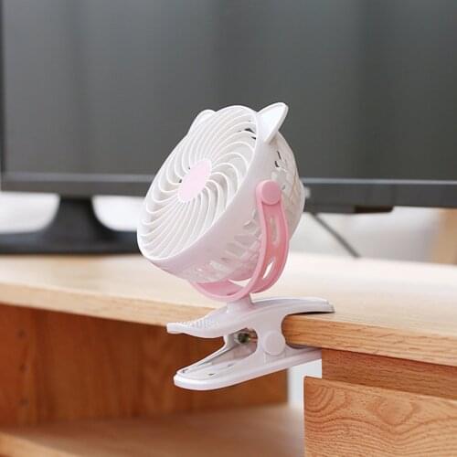 360 Rotation USB Clip-On Fan Personal Desktop Table Fan for Office Bedroom Portable Small Air Conditioner Desk Fan Cooler